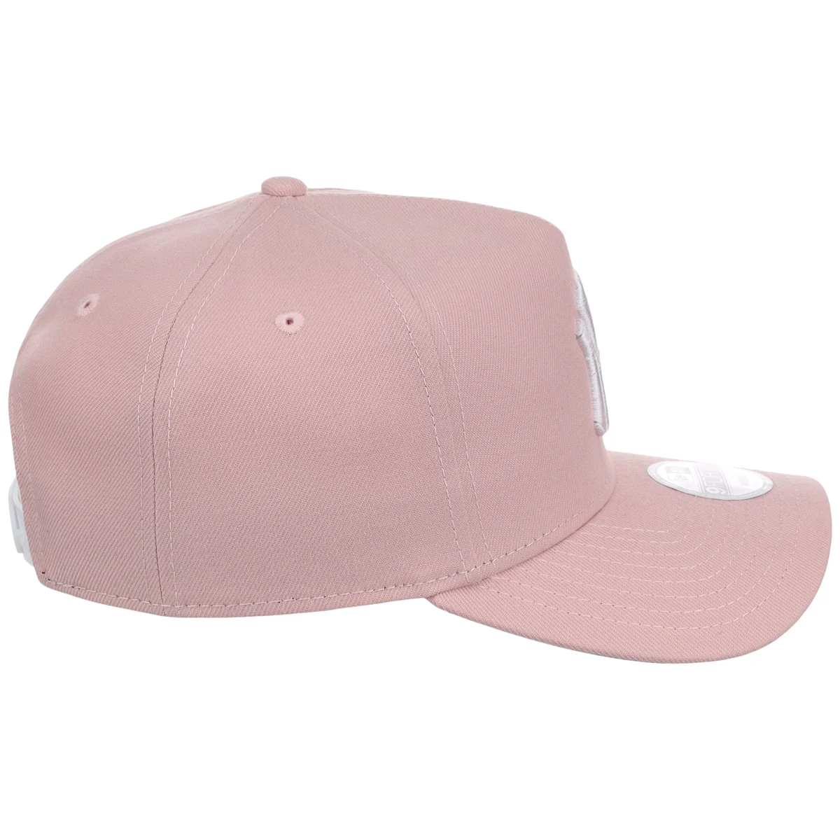 New York Yankees Women's New Era 9FORTY Pink A-Frame detail view