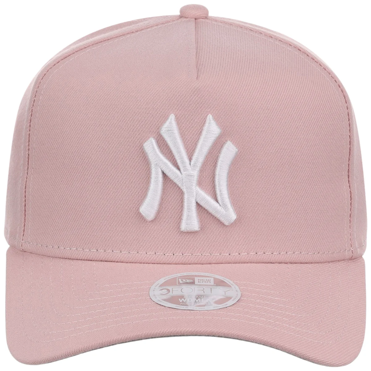 New York Yankees Women's New Era 9FORTY Pink A-Frame detail view