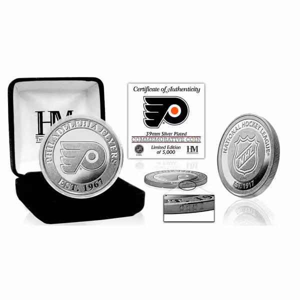 Philadelphia Flyers NHL Team Silver Mint Coin view 1