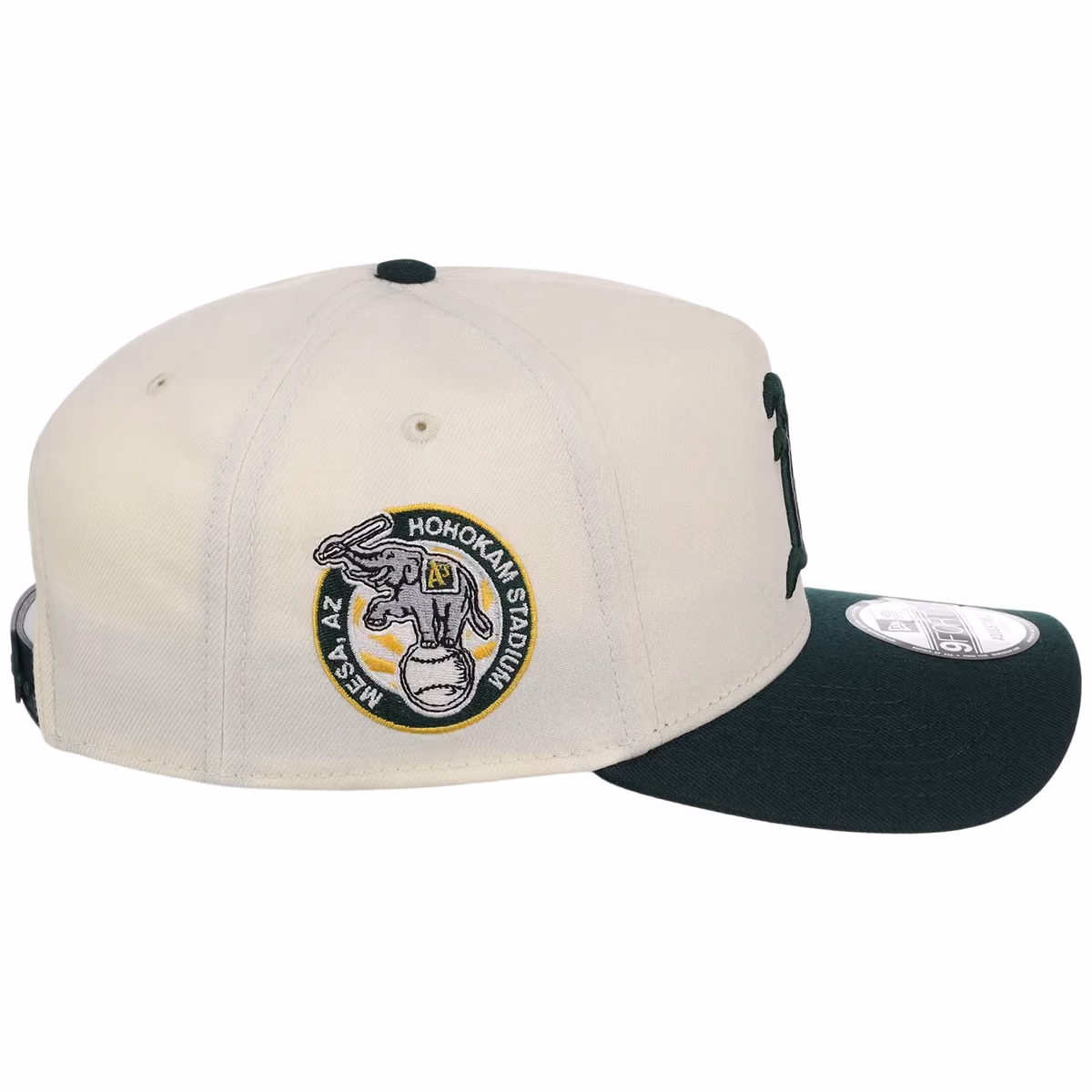 Oakland Athletics MLB Chrome OTC New Era 9FORTY A-Frame detail view