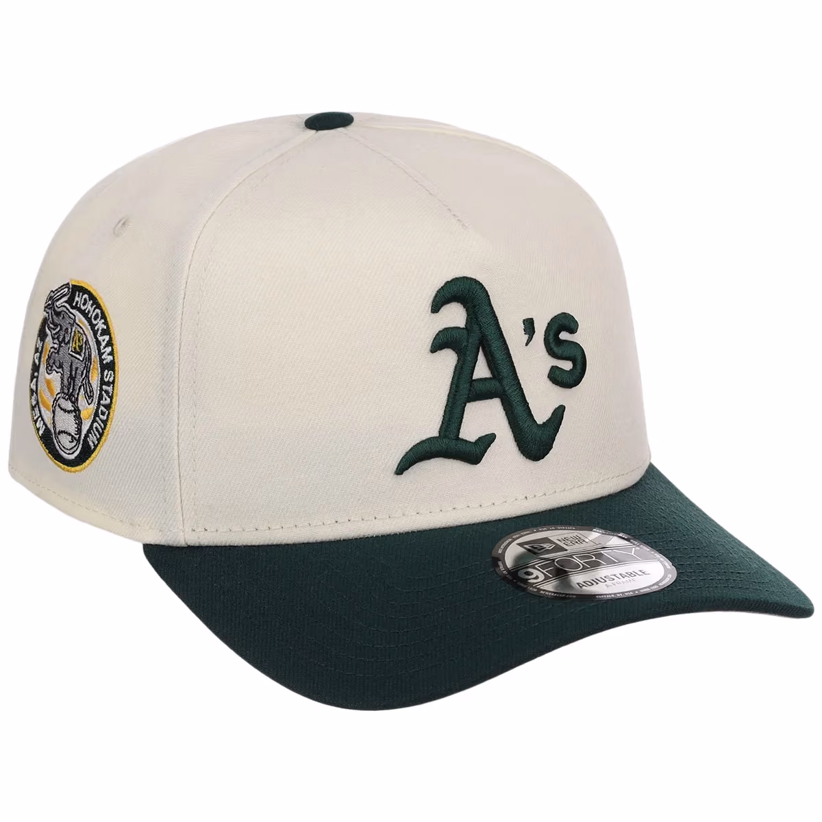 Oakland Athletics MLB Chrome OTC New Era 9FORTY A-Frame front view
