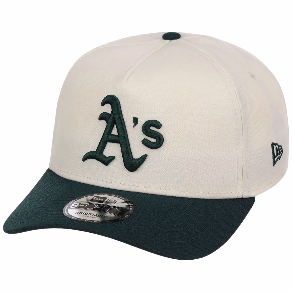 Oakland Athletics MLB Chrome OTC New Era 9FORTY A-Frame detail view