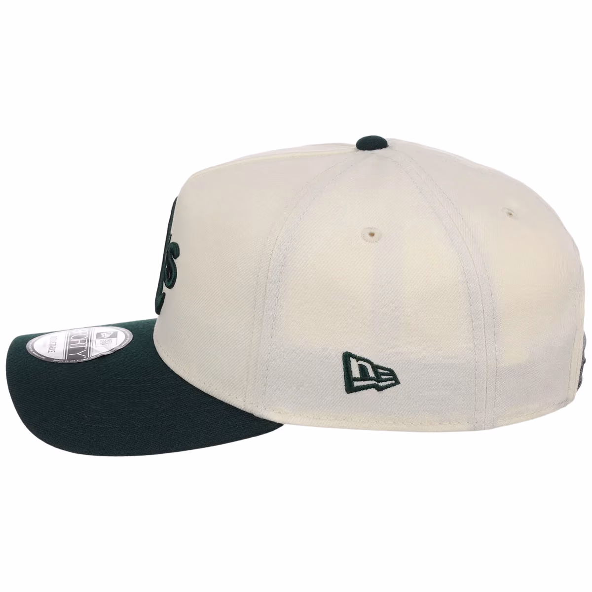 Oakland Athletics MLB Chrome OTC New Era 9FORTY A-Frame detail view