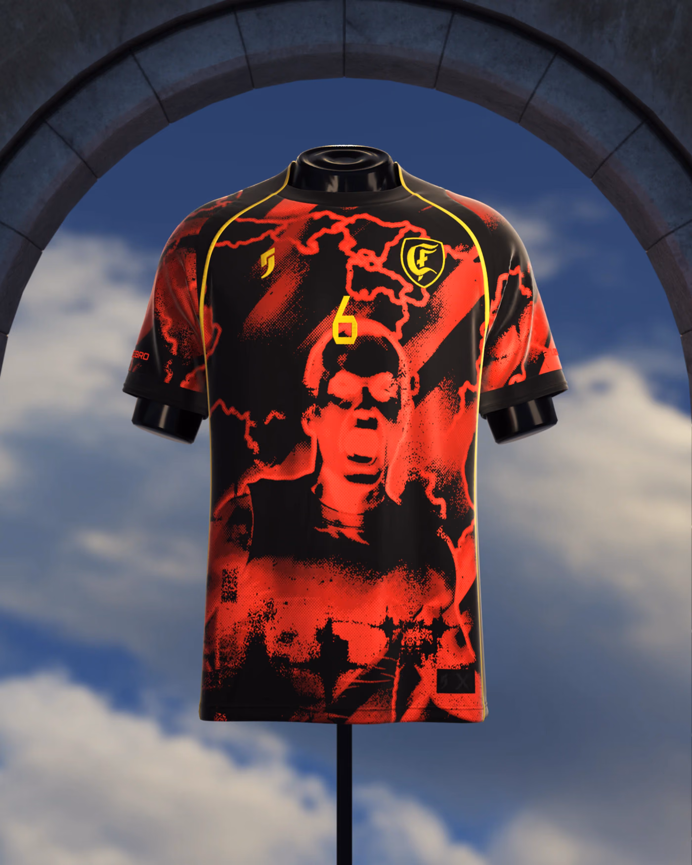 Jersevo Custom Personalized El Cerebro - Number 6 Jersey front view