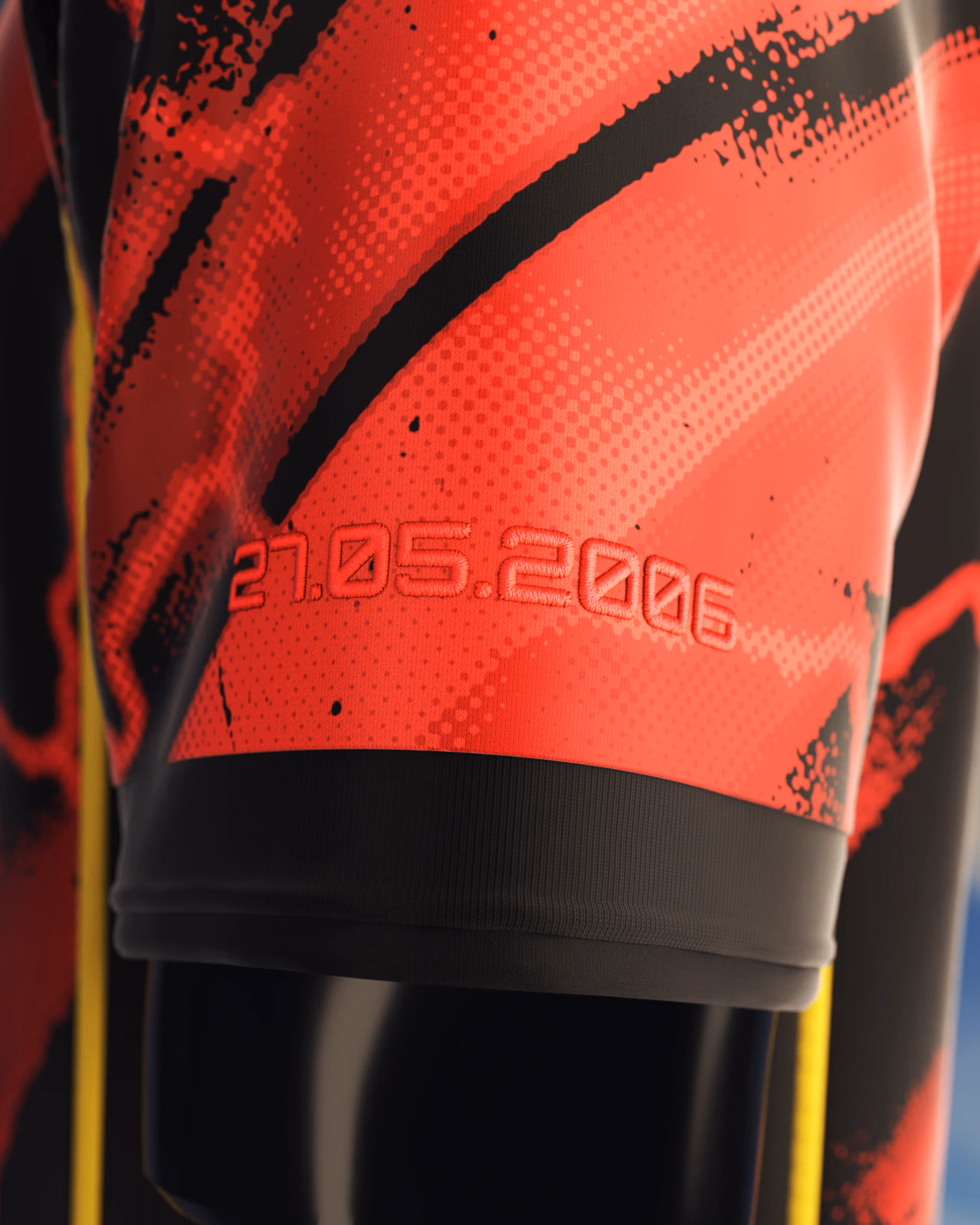 Jersevo Custom Personalized El Cerebro - Number 6 Jersey left sleeve detail