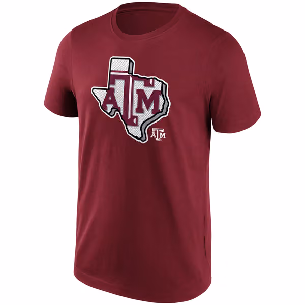 Texas A&M Aggies State NCAA T-Shirt Red view 1