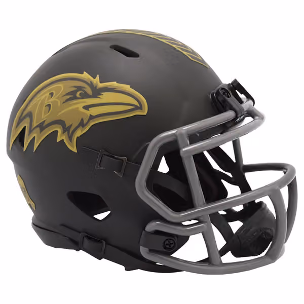 Baltimore Ravens 2025 Salute to Service NFL Speed Mini Helmet view 1