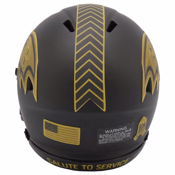 Baltimore Ravens 2025 Salute to Service NFL Speed Mini Helmet view 3