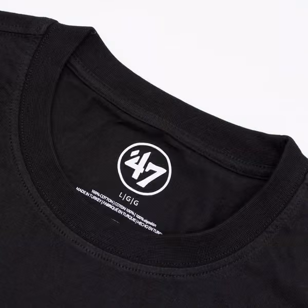 NHL Shield White Logo '47 Echo NHL T-Shirt Black view 3