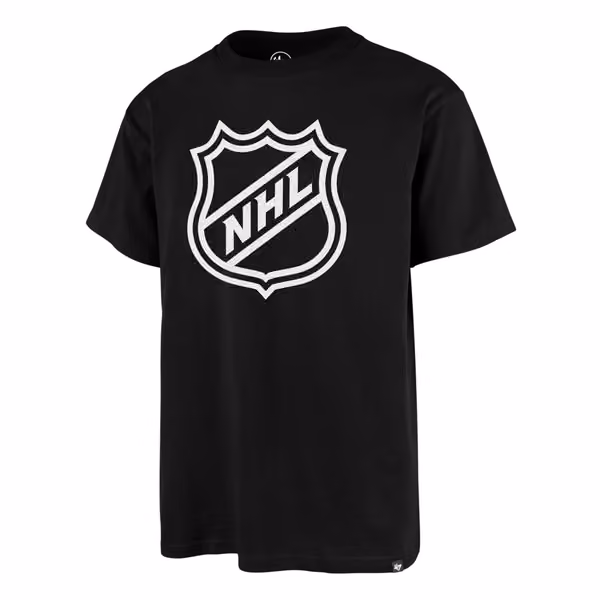 NHL Shield White Logo '47 Echo NHL T-Shirt Black view 1