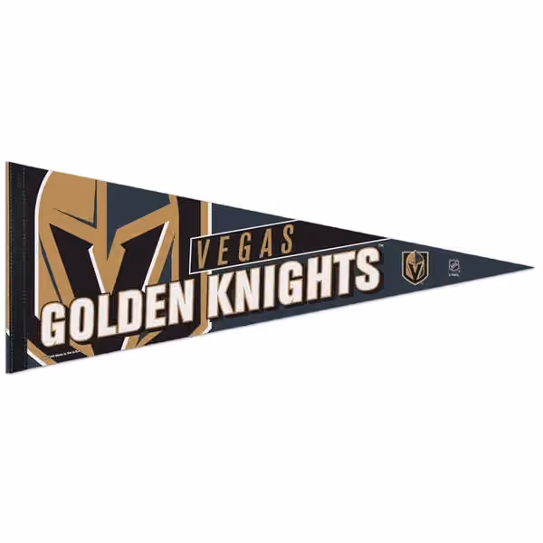 Vegas Golden Knights Big Logo Premium NHL Pennant view 1