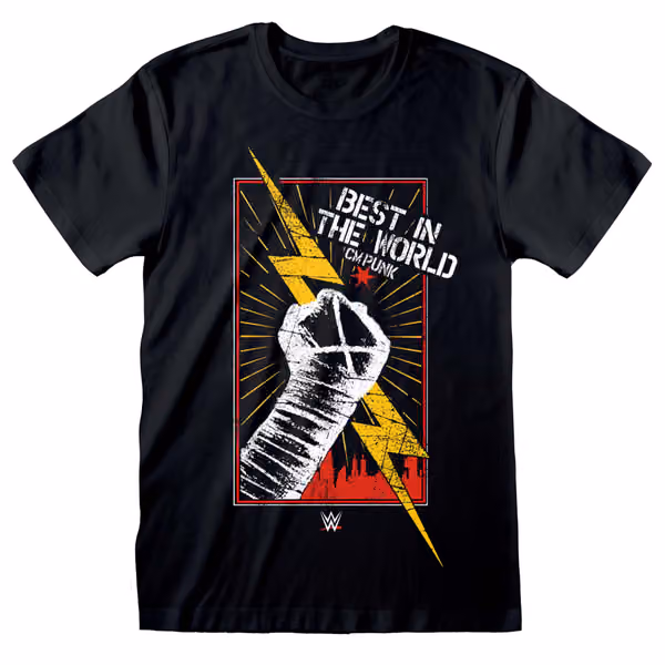 CM Punk Best in the World WWE T-Shirt Black view 1