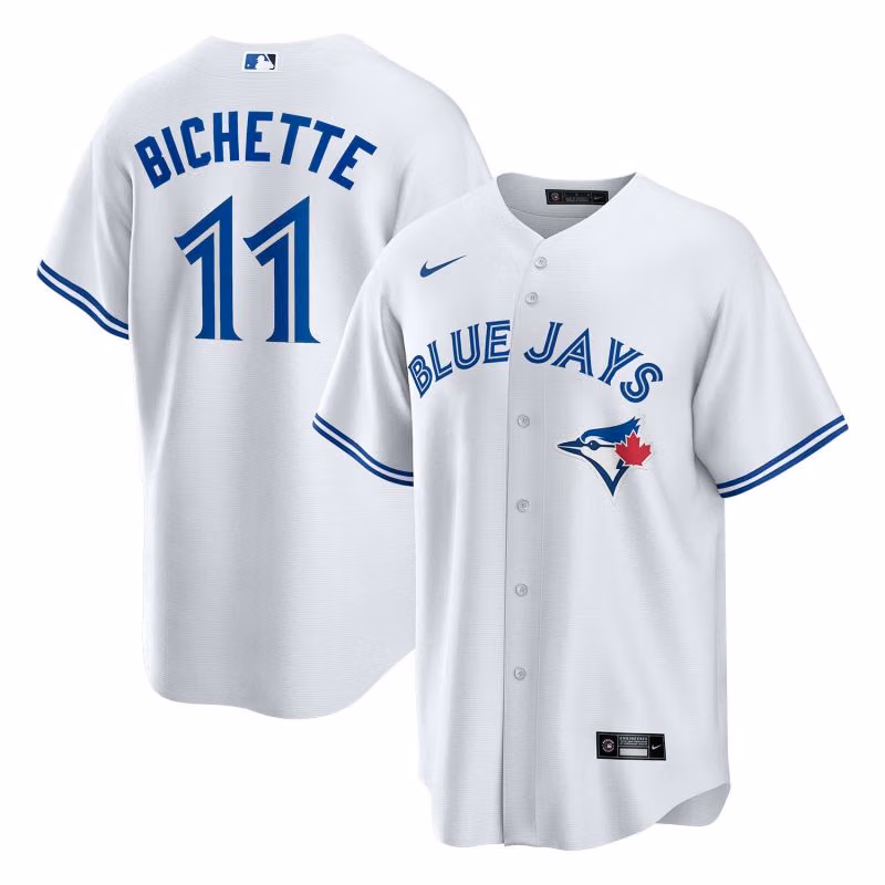Bo Bichette #11 Toronto Blue Jays Nike MLB Jersey White view 1