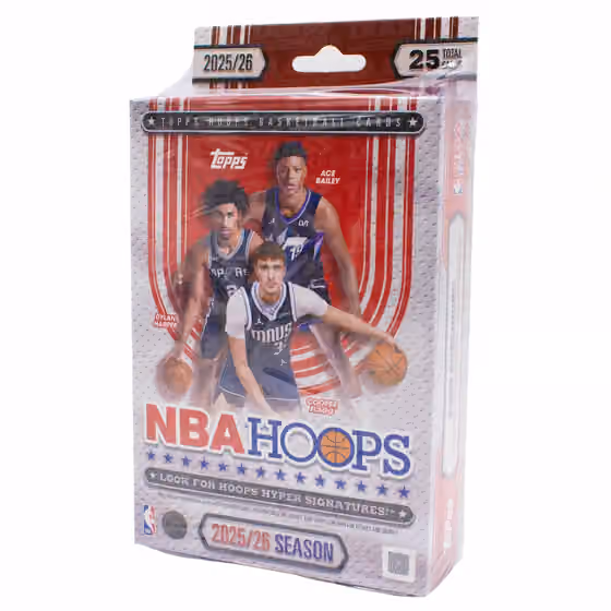 2025/26 Topps NBA Hoops Basketball Hanger Box view 1