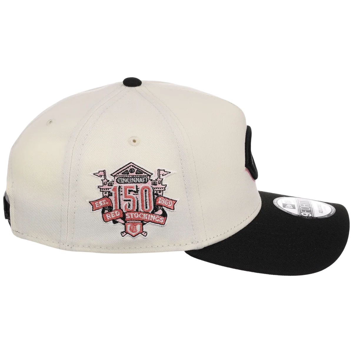 Cincinnati Reds MLB Chrome Blinky New Era 9FORTY A-Frame detail view