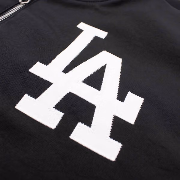 Los Angeles Dodgers 2026 MLB Authentic Dugout Bomber Jacket Black view 4