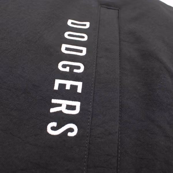 Los Angeles Dodgers 2026 MLB Authentic Dugout Bomber Jacket Black view 6
