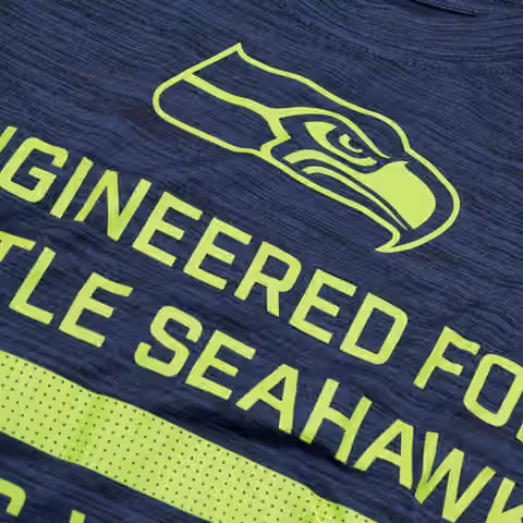 Seattle Seahawks 2025 NFL Sideline Nike Velocity Performance Long Sleeve T-Shirt Navy view 3