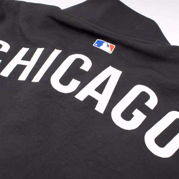 Chicago Cubs 2026 MLB Authentic Dugout Bomber Jacket Black view 5