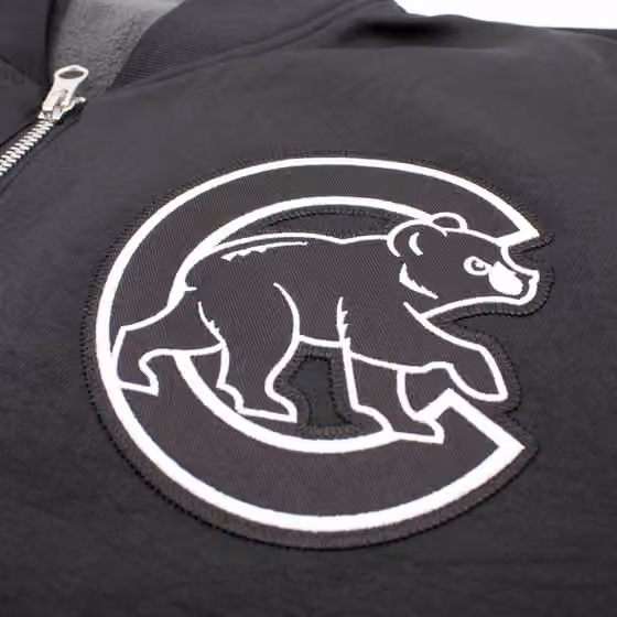 Chicago Cubs 2026 MLB Authentic Dugout Bomber Jacket Black view 4