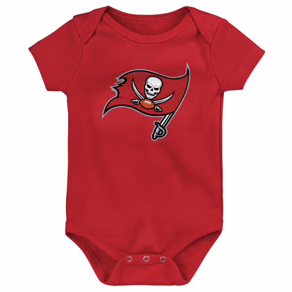 Tampa Bay Buccaneers Game On Creeper NFL Infant Bodysuit Set (3-Piece) view 2