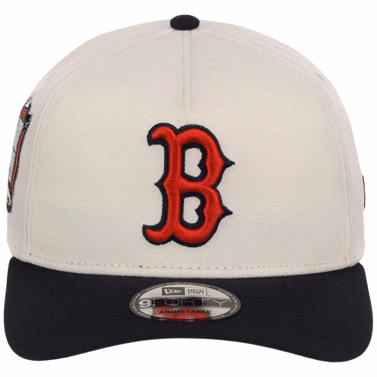 Boston Red Sox MLB Chrome OTC New Era 9FORTY A-Frame detail view