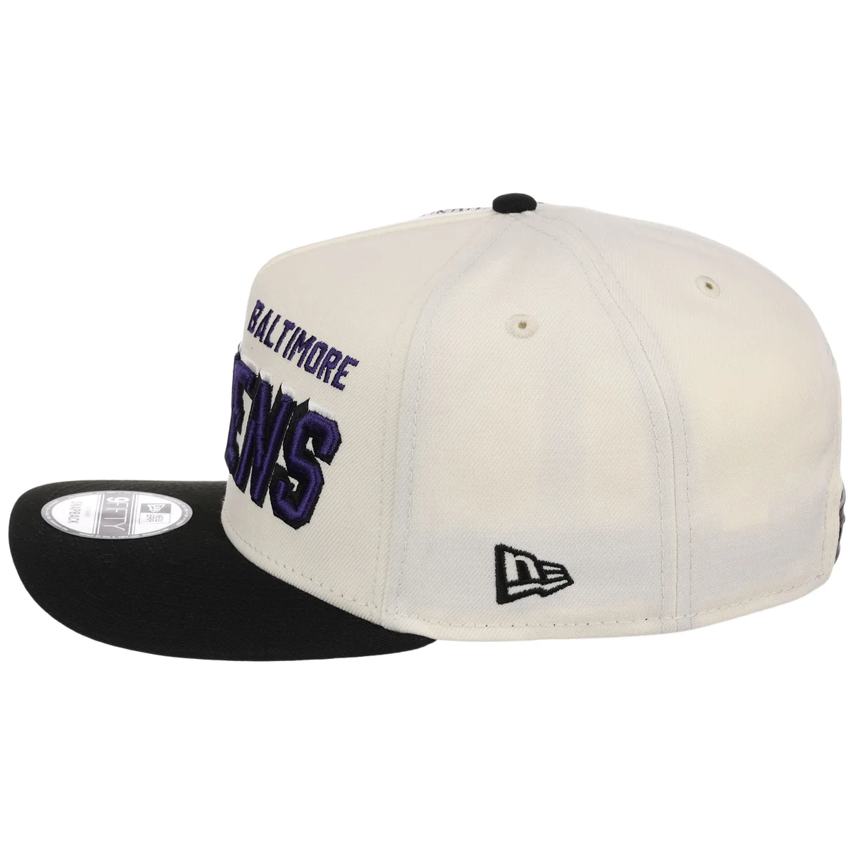Baltimore Ravens NFL Gridlock New Era 9FIFTY A-Frame detail view