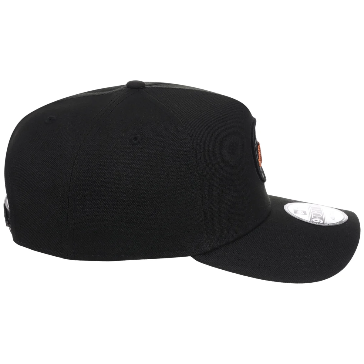 New York Mets MLB Black x Rust FASHION CORE New Era 9FORTY A-Frame detail view