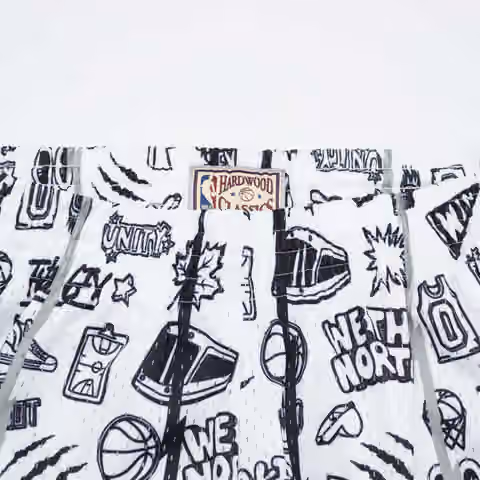 Toronto Raptors Doodle Mitchell & Ness Swingman NBA Shorts view 5