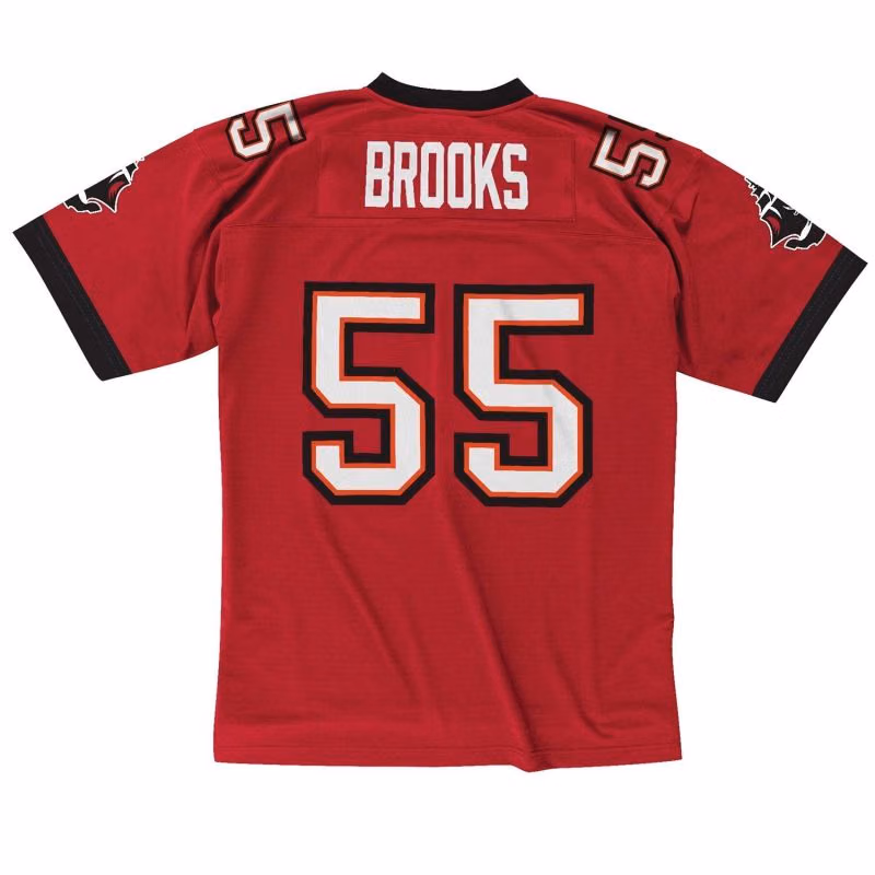 Derrick Brooks #55 Tampa Bay Buccaneers Legacy Throwback NFL Jersey view 3