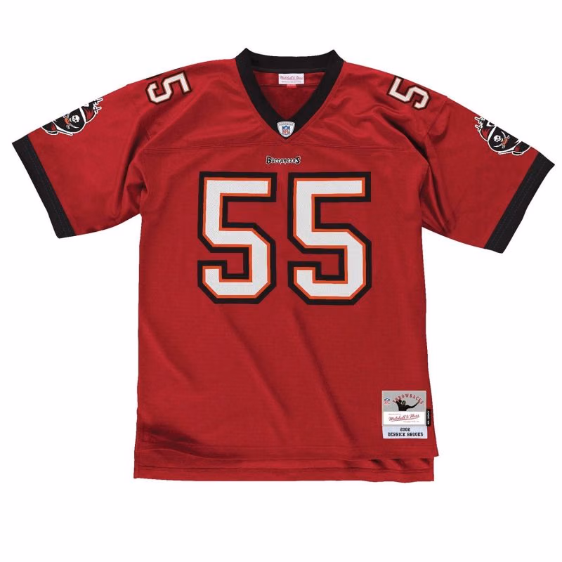 Derrick Brooks #55 Tampa Bay Buccaneers Legacy Throwback NFL Jersey view 2