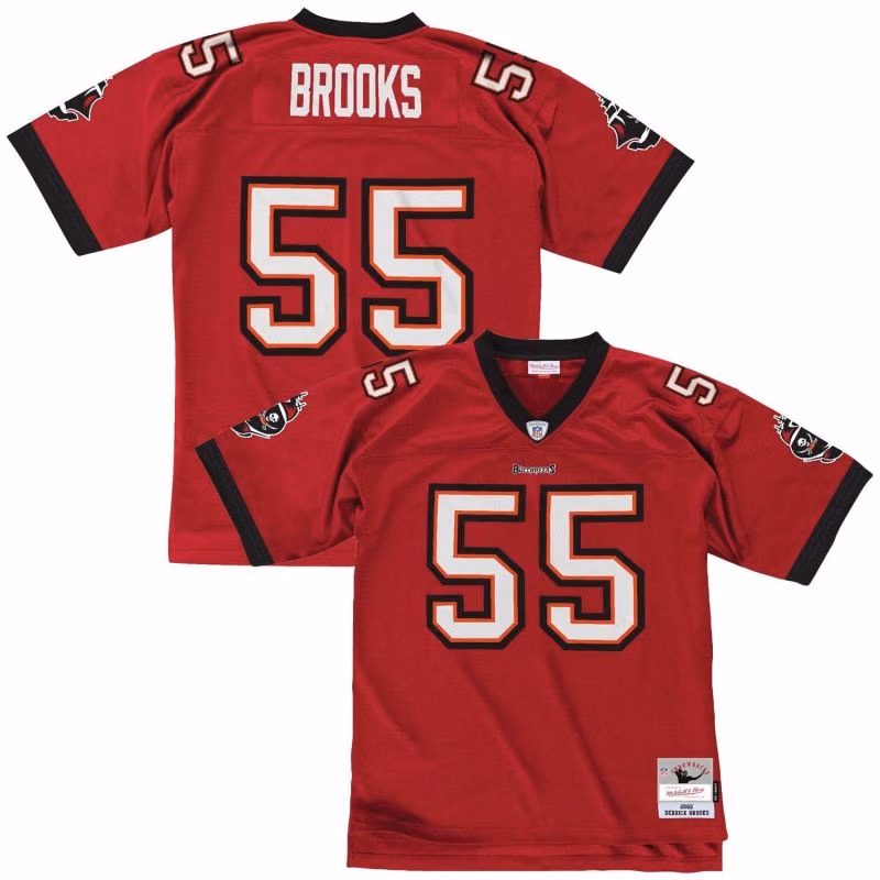 Derrick Brooks #55 Tampa Bay Buccaneers Legacy Throwback NFL Jersey view 1