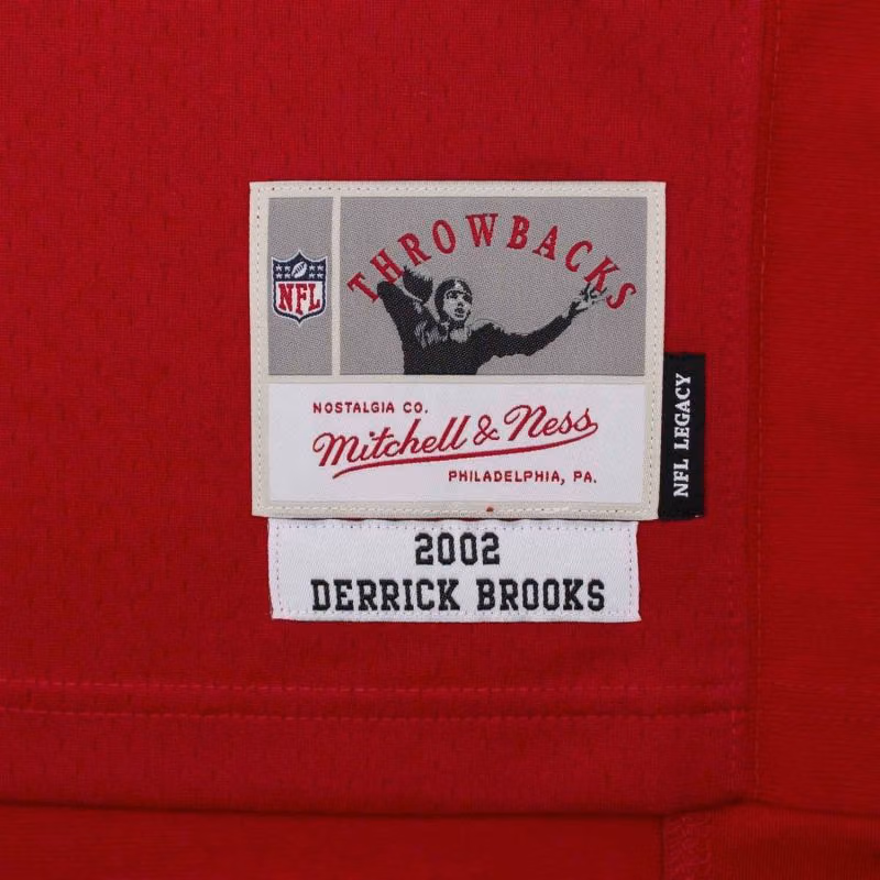 Derrick Brooks #55 Tampa Bay Buccaneers Legacy Throwback NFL Jersey view 4
