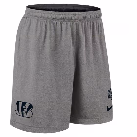 Cincinnati Bengals 2025 NFL Sideline Reversible Mesh Nike Dri-FIT Shorts Black view 4