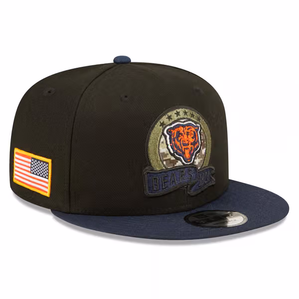 Chicago Bears 2022 NFL On-Field Salute to Service New Era 9FIFTY Snapback Cap product photo