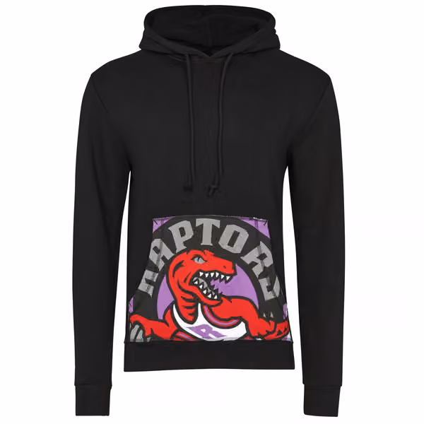 Toronto Raptors Cropped Logo Mitchell & Ness NBA Hoodie Black view 1