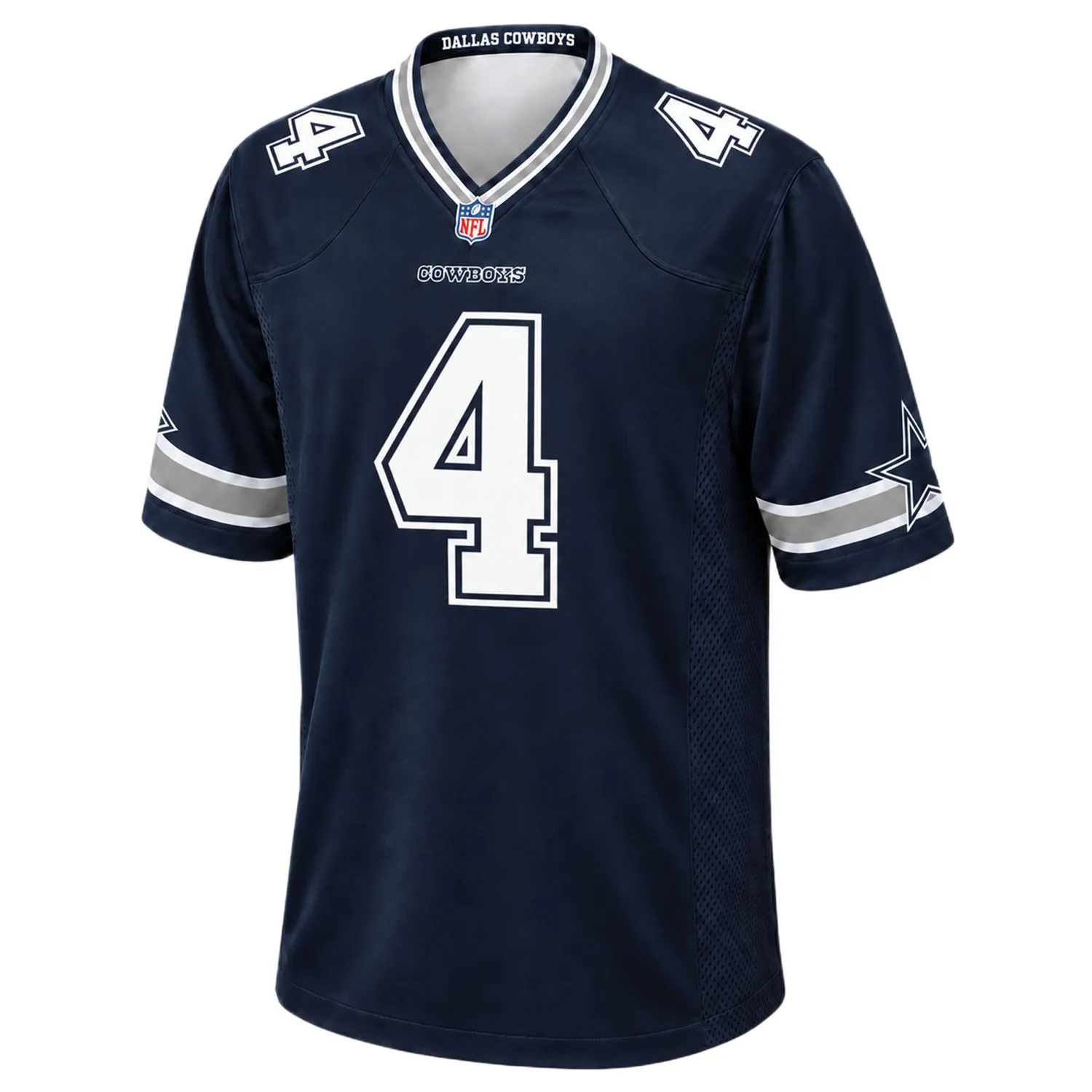 Dak Prescott Cowboys Navy Jersey Patch Vibrant NFL Game Day Style