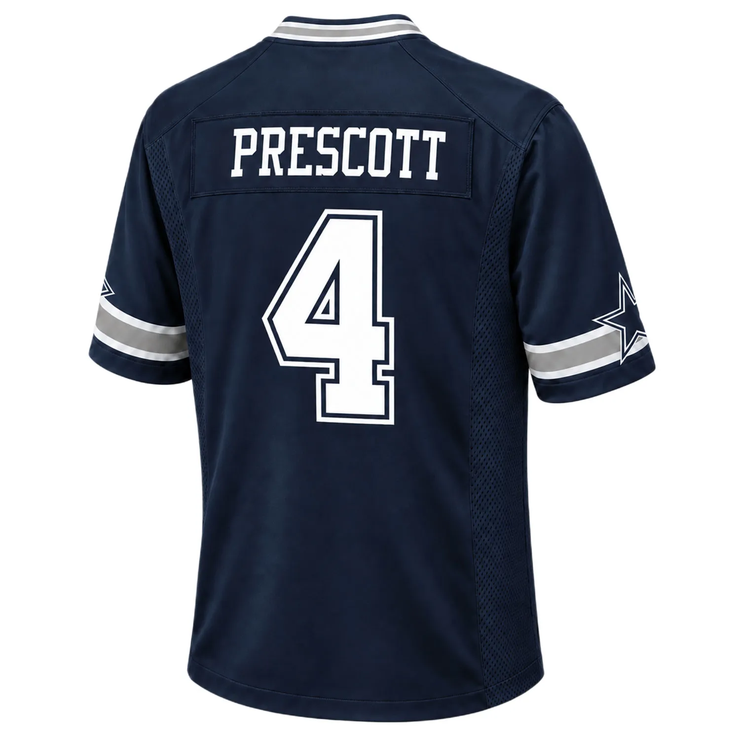 Dak Prescott Cowboys Navy Jersey Patch Vibrant NFL Game Day Style