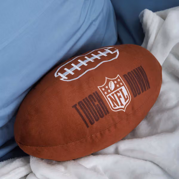 3D NFL Football Pillow Brown view 4