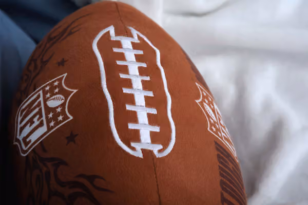3D NFL Football Pillow Brown view 5