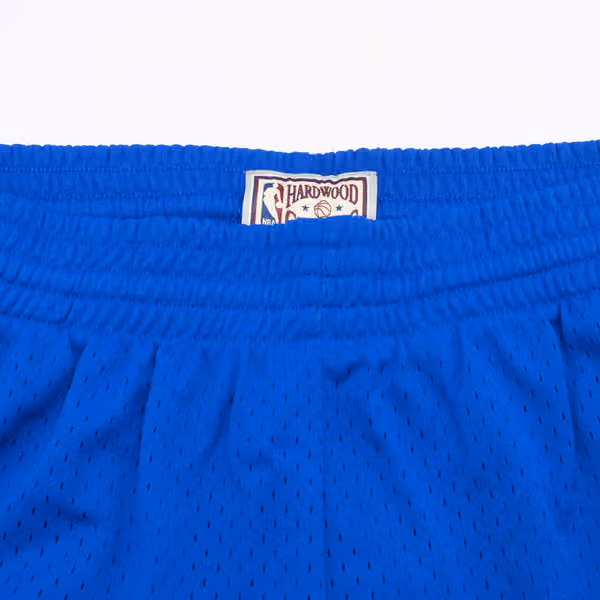 New Jersey Nets 1993-94 Mitchell & Ness Swingman NBA Shorts Blue view 4
