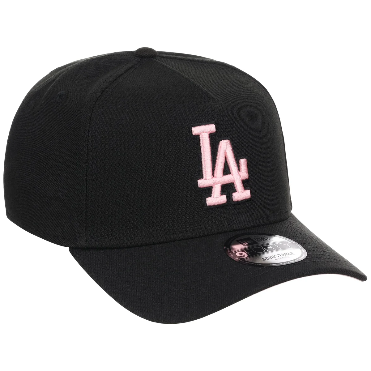 Los Angeles Dodgers MLB Black x Pink FASHION CORE New Era 9FORTY A-Frame front view