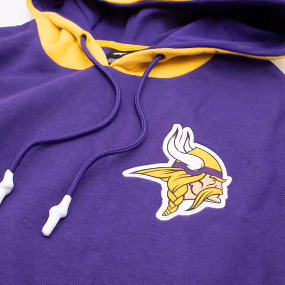 Minnesota Vikings Foundation NFL Hoodie Purple view 4