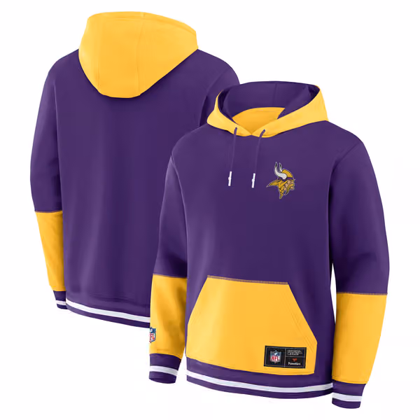 Minnesota Vikings Foundation NFL Hoodie Purple view 1