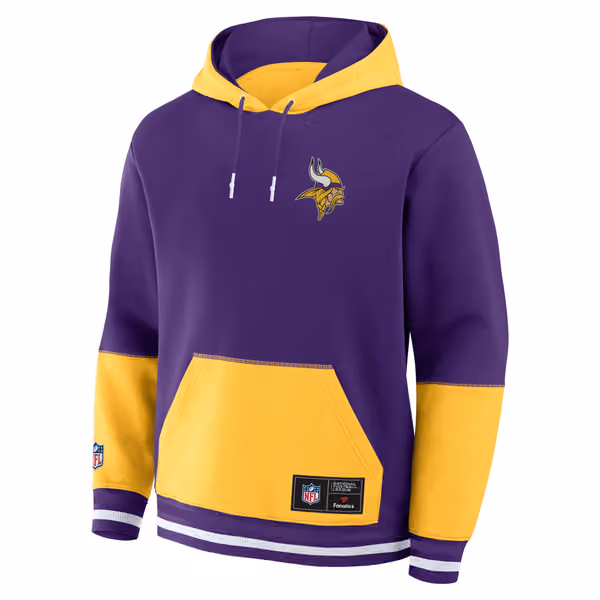 Minnesota Vikings Foundation NFL Hoodie Purple view 2