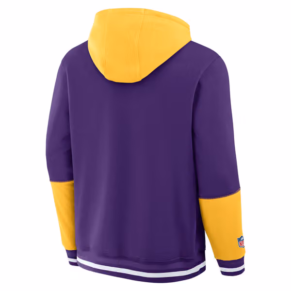 Minnesota Vikings Foundation NFL Hoodie Purple view 3