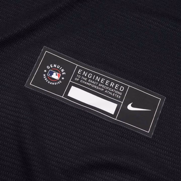 New York Mets Nike Replica MLB Alternate Jersey Black view 4