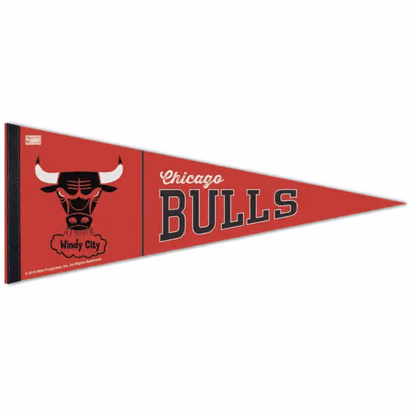 Chicago Bulls Hardwood Classics Premium NBA Pennant view 1