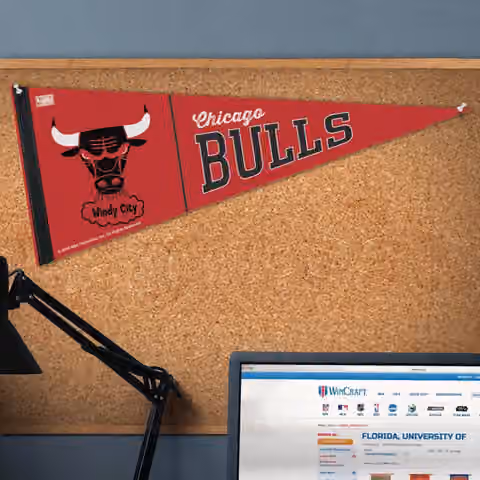 Chicago Bulls Hardwood Classics Premium NBA Pennant view 3