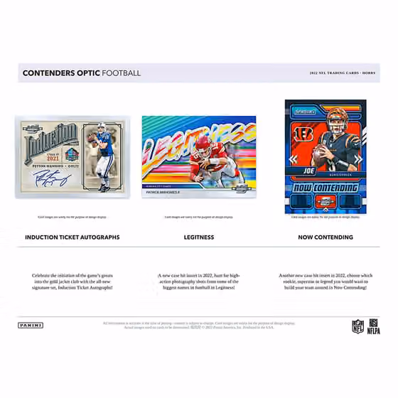 2022 Panini Contenders Optic Football NFL Hobby Box view 4